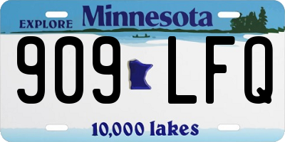 MN license plate 909LFQ