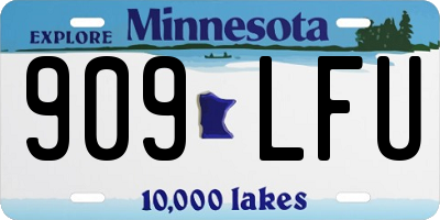MN license plate 909LFU
