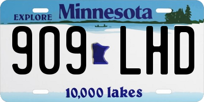 MN license plate 909LHD