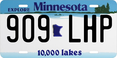 MN license plate 909LHP