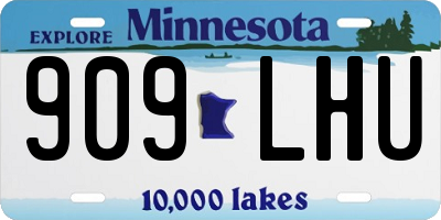 MN license plate 909LHU
