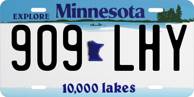 MN license plate 909LHY