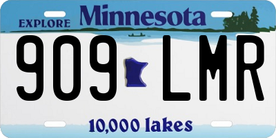 MN license plate 909LMR