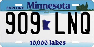 MN license plate 909LNQ