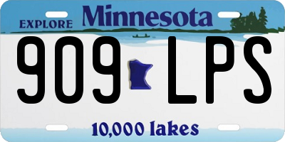 MN license plate 909LPS