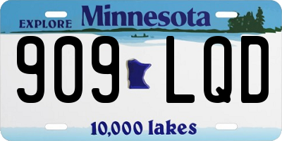 MN license plate 909LQD