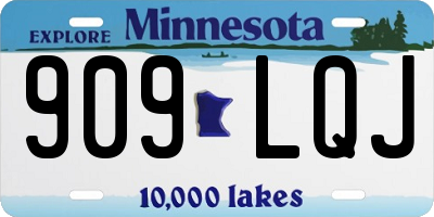 MN license plate 909LQJ