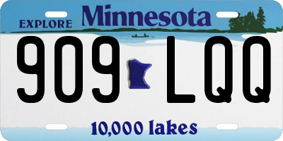 MN license plate 909LQQ