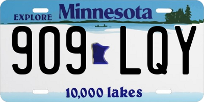 MN license plate 909LQY