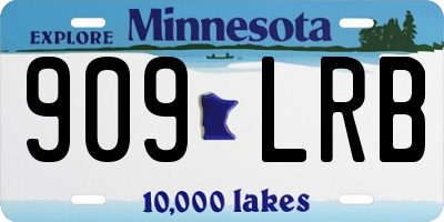 MN license plate 909LRB