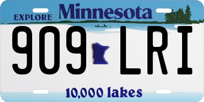 MN license plate 909LRI