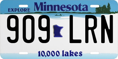 MN license plate 909LRN