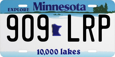 MN license plate 909LRP
