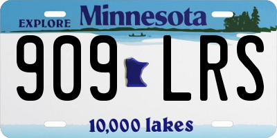 MN license plate 909LRS