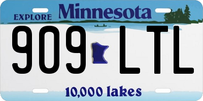 MN license plate 909LTL