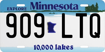 MN license plate 909LTQ