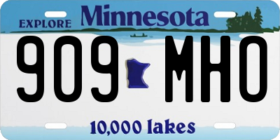 MN license plate 909MHO