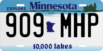 MN license plate 909MHP