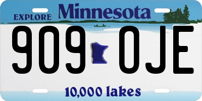 MN license plate 909OJE