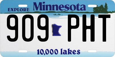 MN license plate 909PHT