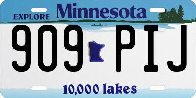 MN license plate 909PIJ