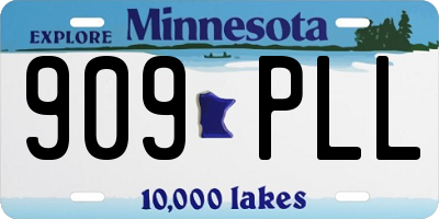 MN license plate 909PLL