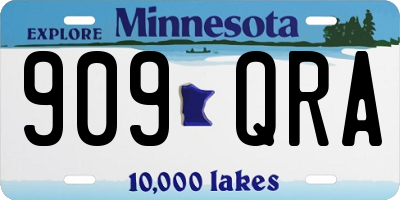 MN license plate 909QRA