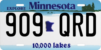 MN license plate 909QRD