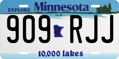 MN license plate 909RJJ