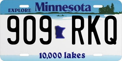 MN license plate 909RKQ