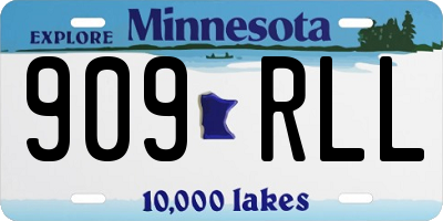 MN license plate 909RLL