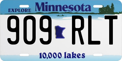 MN license plate 909RLT