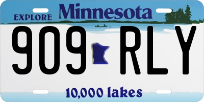 MN license plate 909RLY