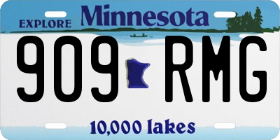 MN license plate 909RMG