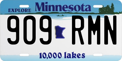 MN license plate 909RMN