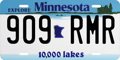 MN license plate 909RMR