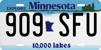 MN license plate 909SFU