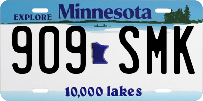 MN license plate 909SMK