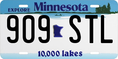 MN license plate 909STL