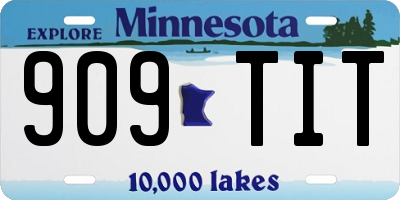 MN license plate 909TIT