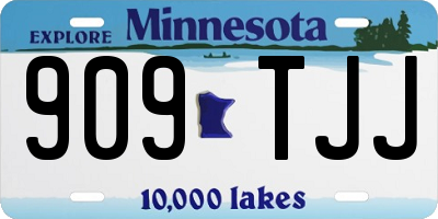 MN license plate 909TJJ
