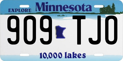 MN license plate 909TJO