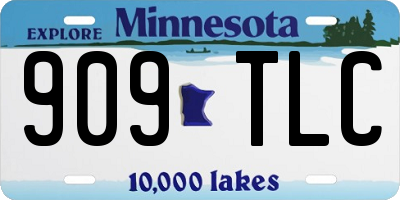 MN license plate 909TLC