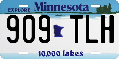 MN license plate 909TLH
