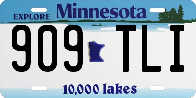 MN license plate 909TLI
