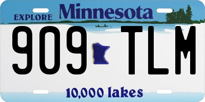 MN license plate 909TLM
