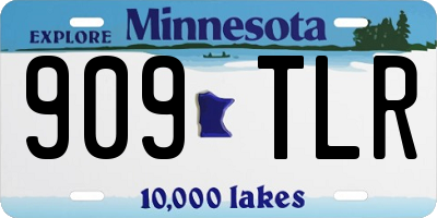 MN license plate 909TLR