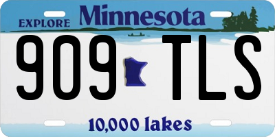 MN license plate 909TLS