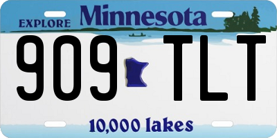 MN license plate 909TLT