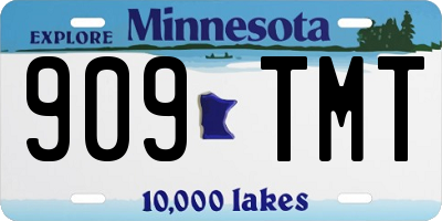 MN license plate 909TMT
